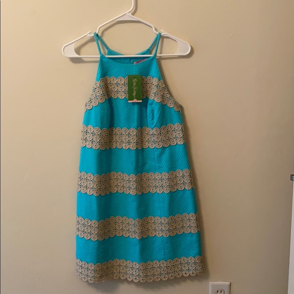Turquoise Lily Pulitzer Shift Dress, never worn